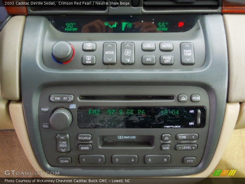 Crimson Red Pearl / Neutral Shale Beige 2003 Cadillac DeVille Sedan