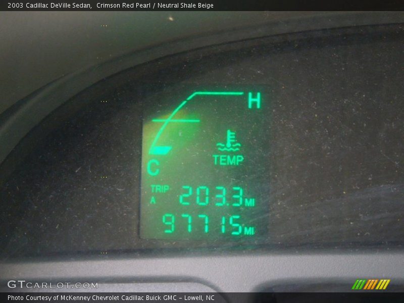 Crimson Red Pearl / Neutral Shale Beige 2003 Cadillac DeVille Sedan