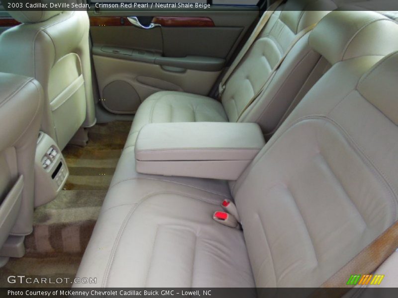 Crimson Red Pearl / Neutral Shale Beige 2003 Cadillac DeVille Sedan