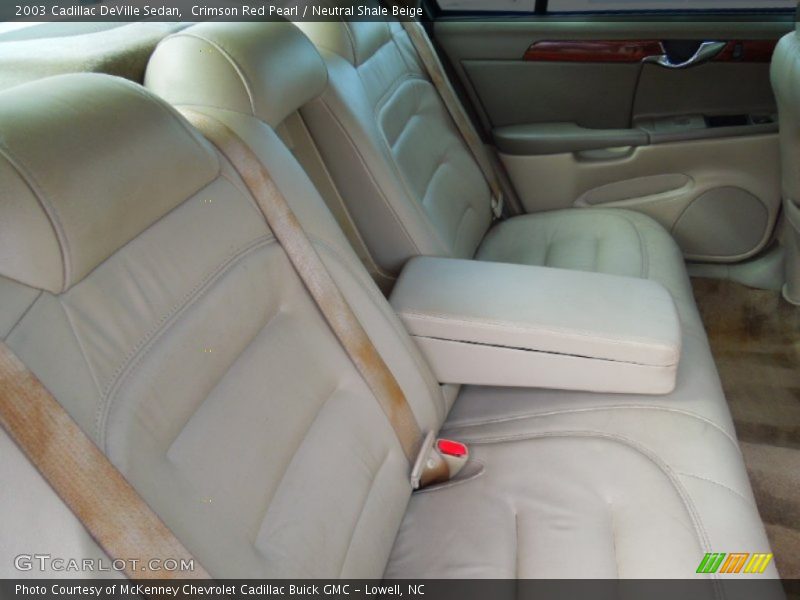 Crimson Red Pearl / Neutral Shale Beige 2003 Cadillac DeVille Sedan