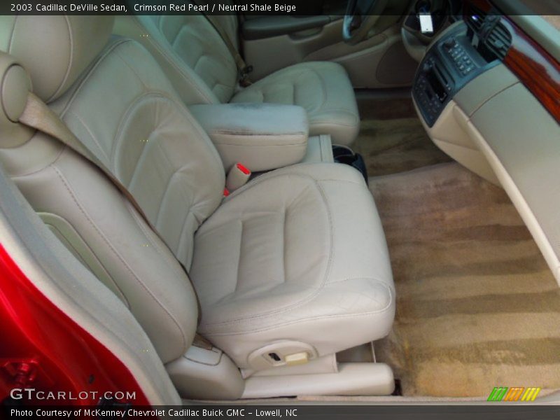 Crimson Red Pearl / Neutral Shale Beige 2003 Cadillac DeVille Sedan