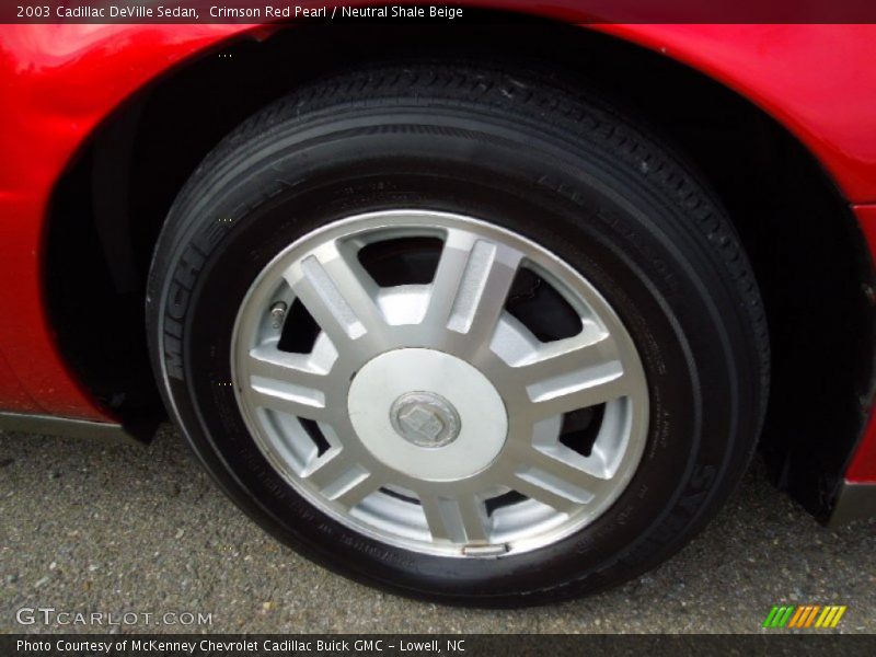Crimson Red Pearl / Neutral Shale Beige 2003 Cadillac DeVille Sedan