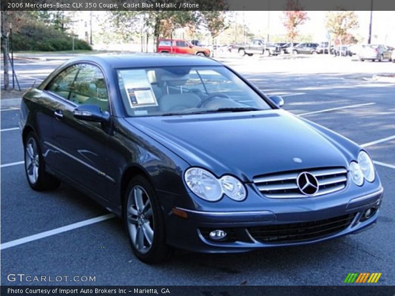 Cadet Blue Metallic / Stone 2006 Mercedes-Benz CLK 350 Coupe