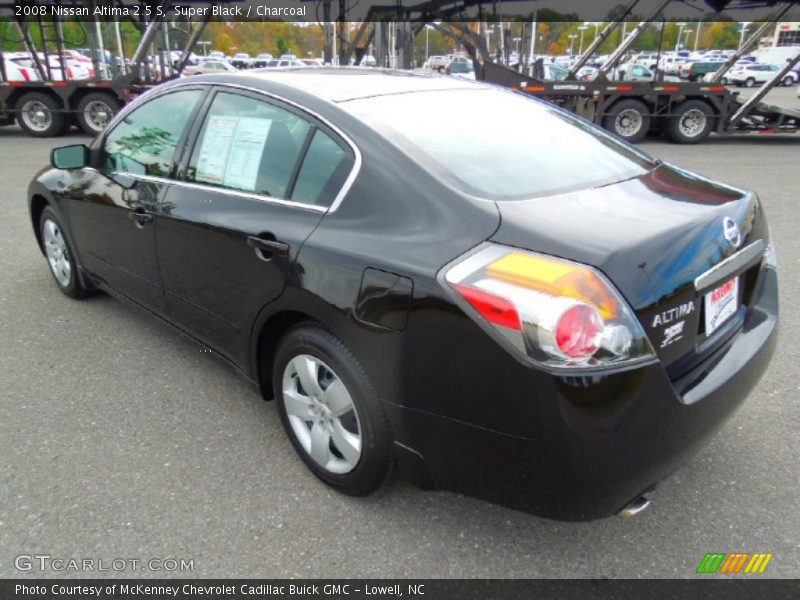 Super Black / Charcoal 2008 Nissan Altima 2.5 S