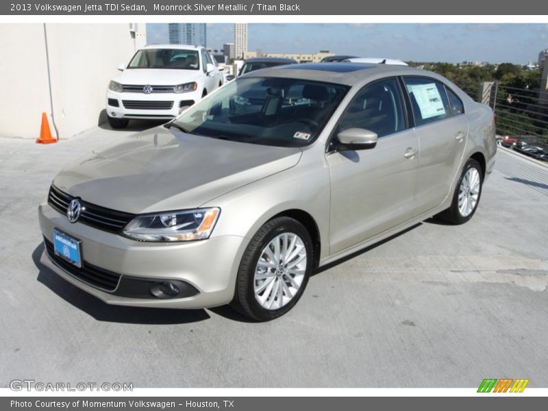Moonrock Silver Metallic / Titan Black 2013 Volkswagen Jetta TDI Sedan