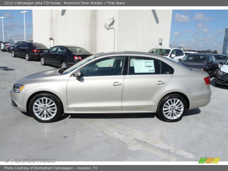 Moonrock Silver Metallic / Titan Black 2013 Volkswagen Jetta TDI Sedan