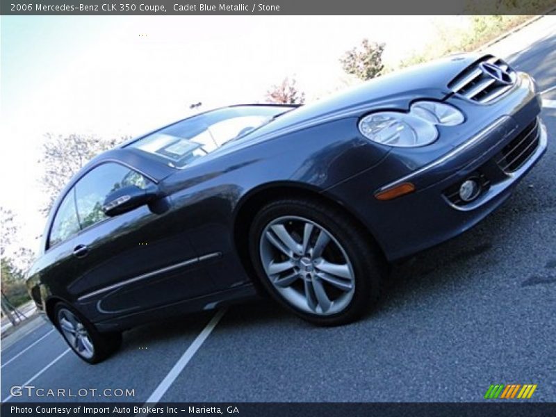 Cadet Blue Metallic / Stone 2006 Mercedes-Benz CLK 350 Coupe