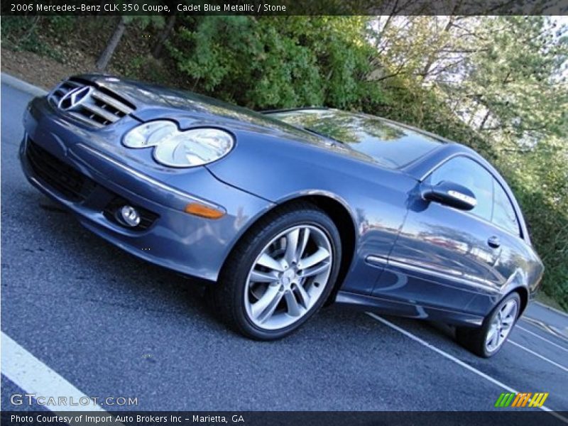 Cadet Blue Metallic / Stone 2006 Mercedes-Benz CLK 350 Coupe