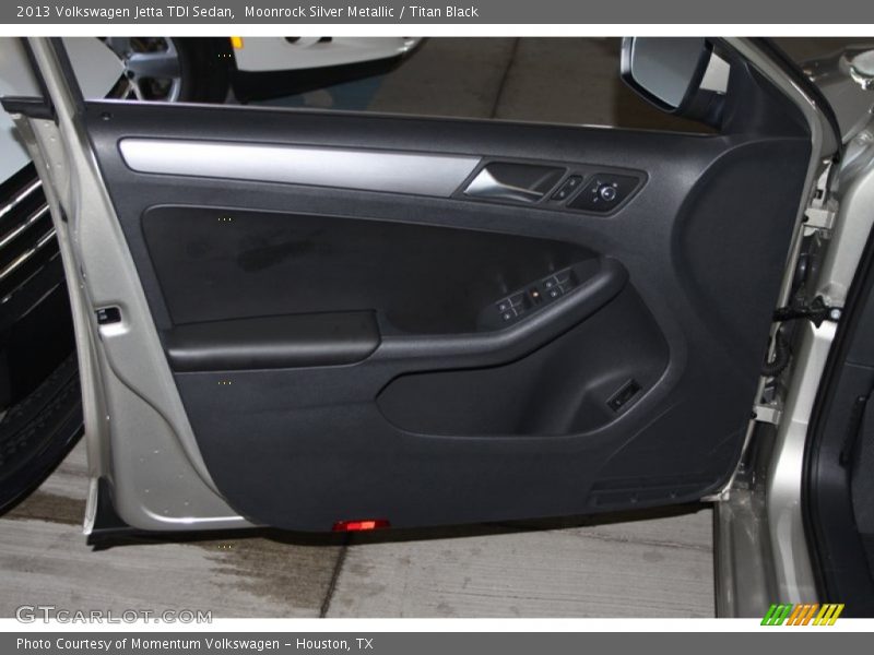 Moonrock Silver Metallic / Titan Black 2013 Volkswagen Jetta TDI Sedan