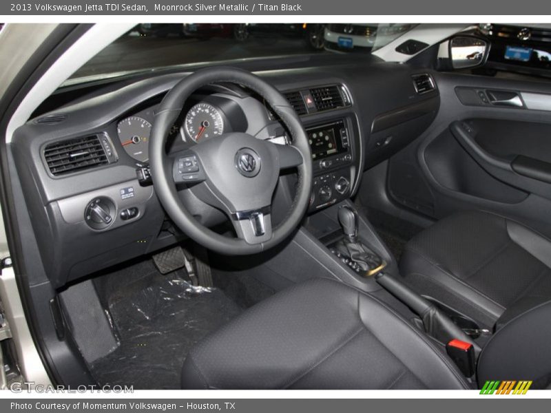 Moonrock Silver Metallic / Titan Black 2013 Volkswagen Jetta TDI Sedan