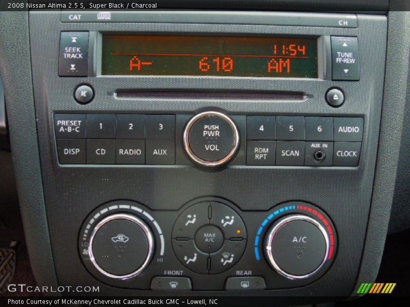 Super Black / Charcoal 2008 Nissan Altima 2.5 S