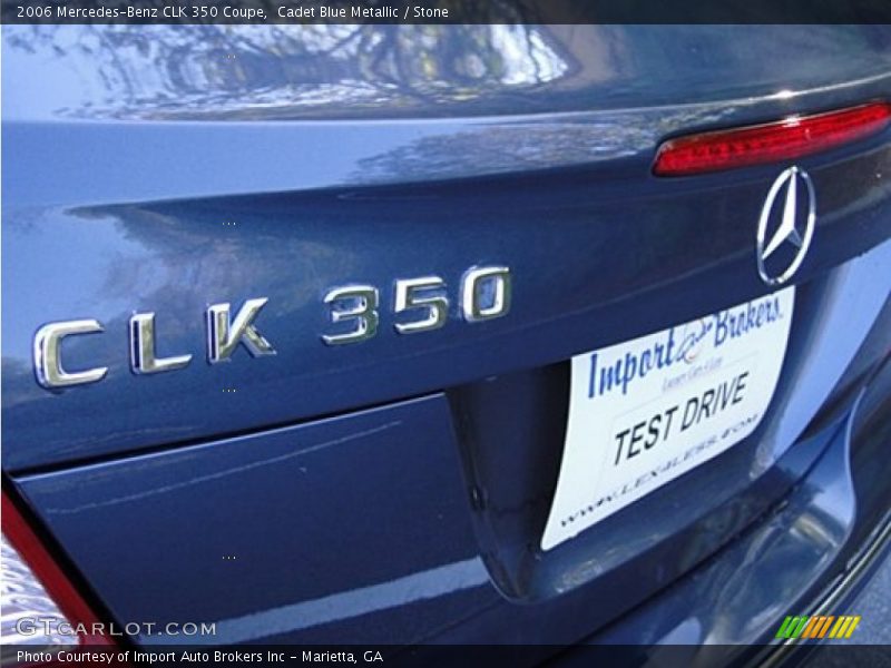 Cadet Blue Metallic / Stone 2006 Mercedes-Benz CLK 350 Coupe