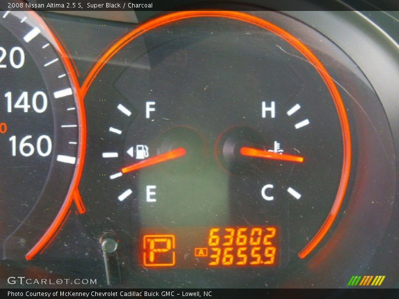 Super Black / Charcoal 2008 Nissan Altima 2.5 S