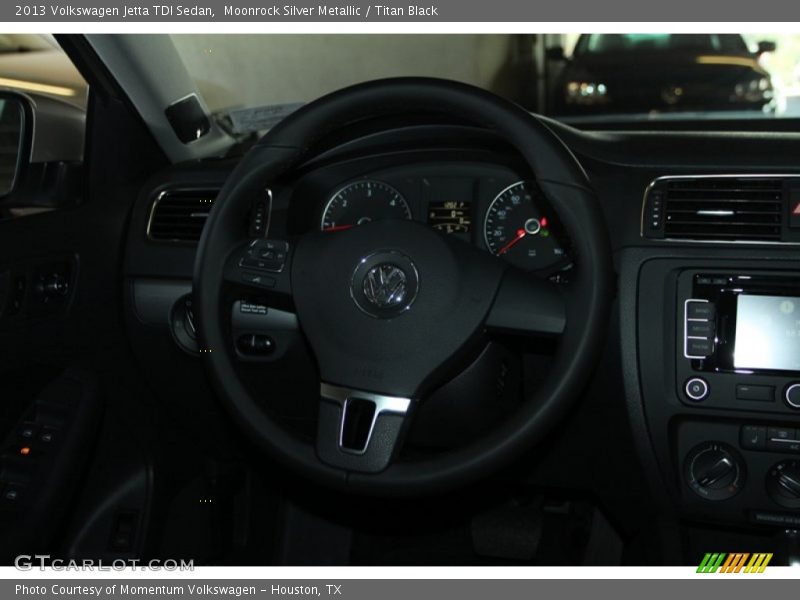 Moonrock Silver Metallic / Titan Black 2013 Volkswagen Jetta TDI Sedan