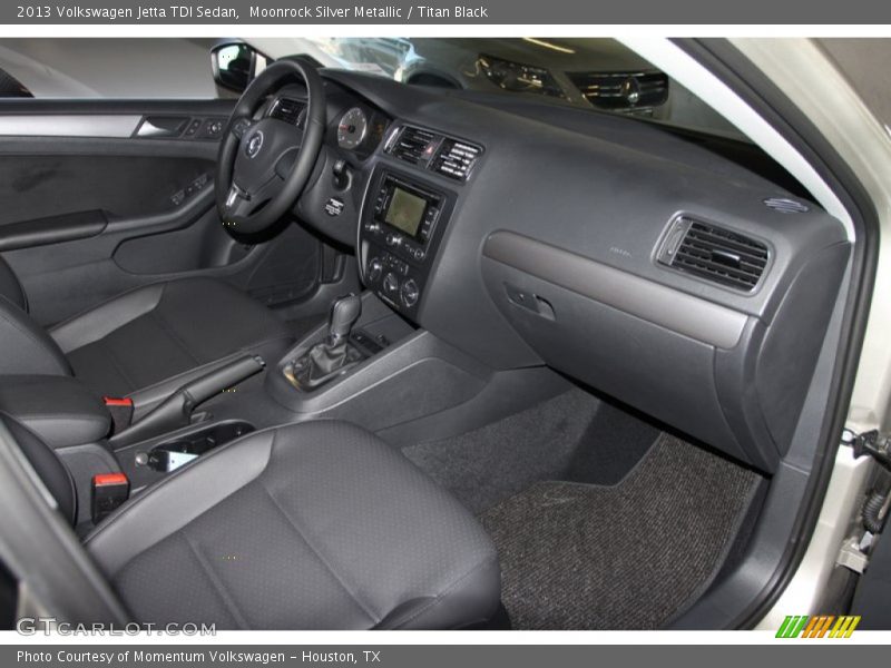 Moonrock Silver Metallic / Titan Black 2013 Volkswagen Jetta TDI Sedan
