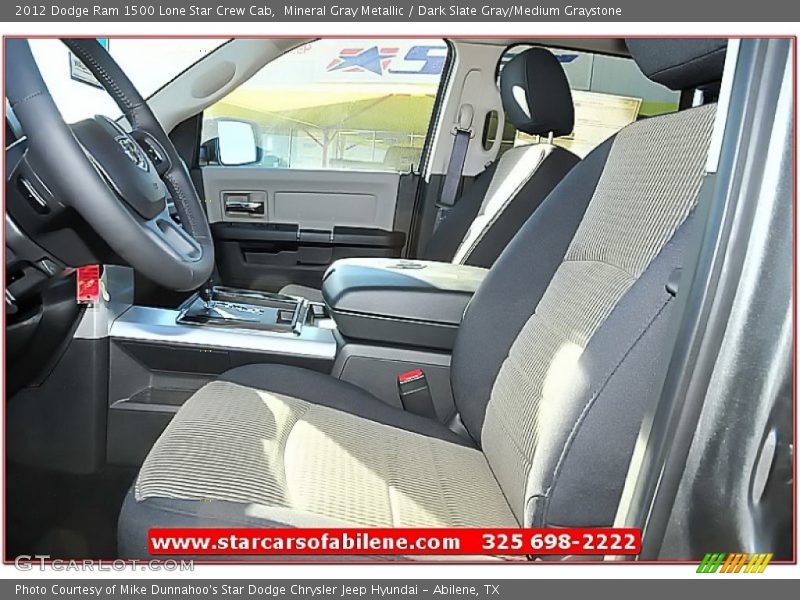 Mineral Gray Metallic / Dark Slate Gray/Medium Graystone 2012 Dodge Ram 1500 Lone Star Crew Cab