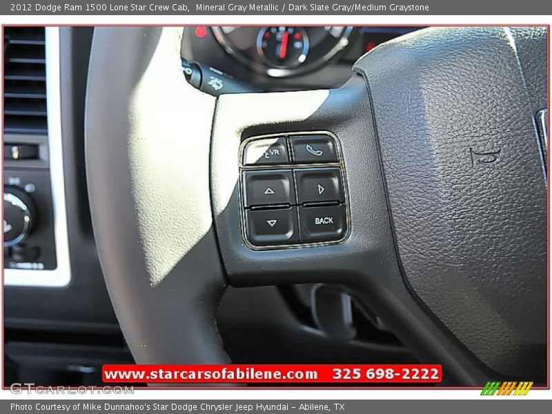 Mineral Gray Metallic / Dark Slate Gray/Medium Graystone 2012 Dodge Ram 1500 Lone Star Crew Cab