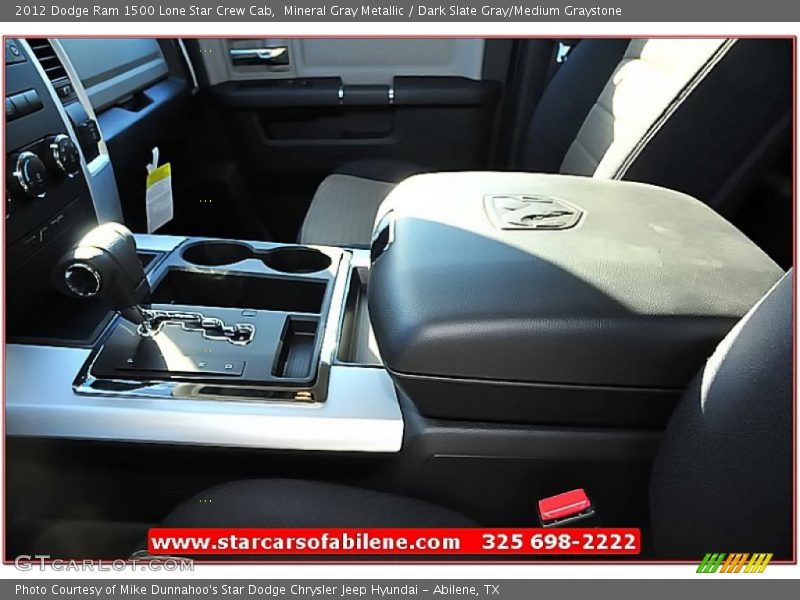 Mineral Gray Metallic / Dark Slate Gray/Medium Graystone 2012 Dodge Ram 1500 Lone Star Crew Cab