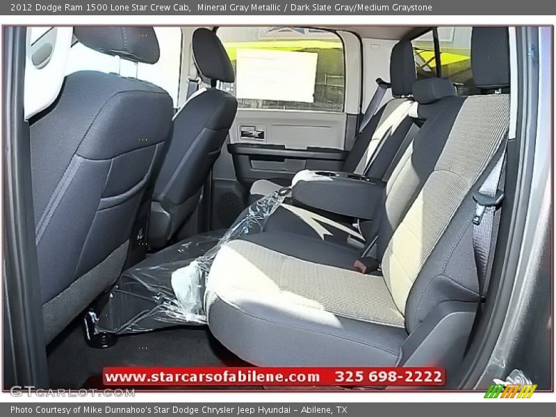 Mineral Gray Metallic / Dark Slate Gray/Medium Graystone 2012 Dodge Ram 1500 Lone Star Crew Cab