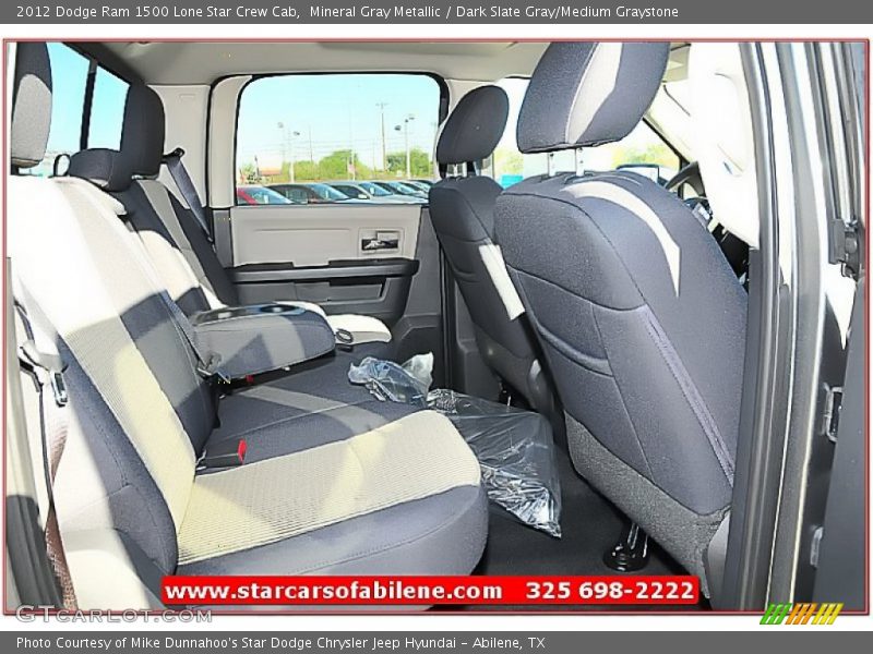 Mineral Gray Metallic / Dark Slate Gray/Medium Graystone 2012 Dodge Ram 1500 Lone Star Crew Cab