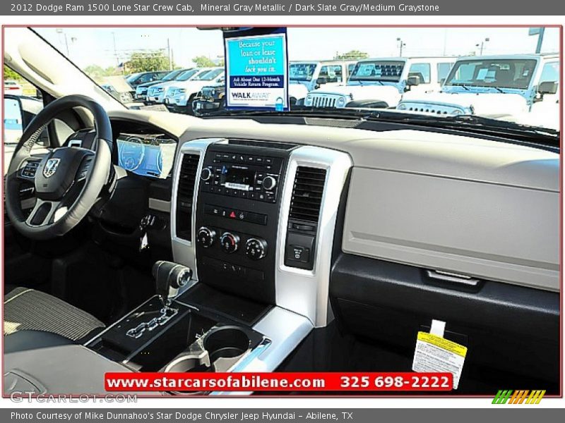 Mineral Gray Metallic / Dark Slate Gray/Medium Graystone 2012 Dodge Ram 1500 Lone Star Crew Cab