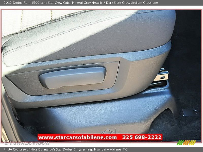 Mineral Gray Metallic / Dark Slate Gray/Medium Graystone 2012 Dodge Ram 1500 Lone Star Crew Cab