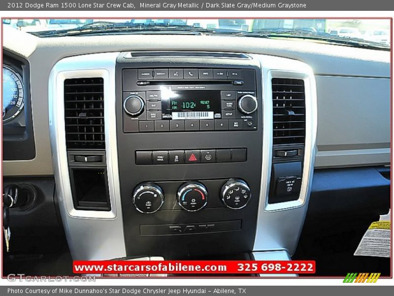 Mineral Gray Metallic / Dark Slate Gray/Medium Graystone 2012 Dodge Ram 1500 Lone Star Crew Cab