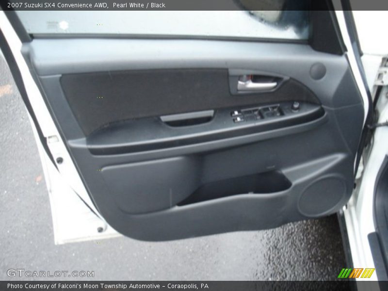 Pearl White / Black 2007 Suzuki SX4 Convenience AWD