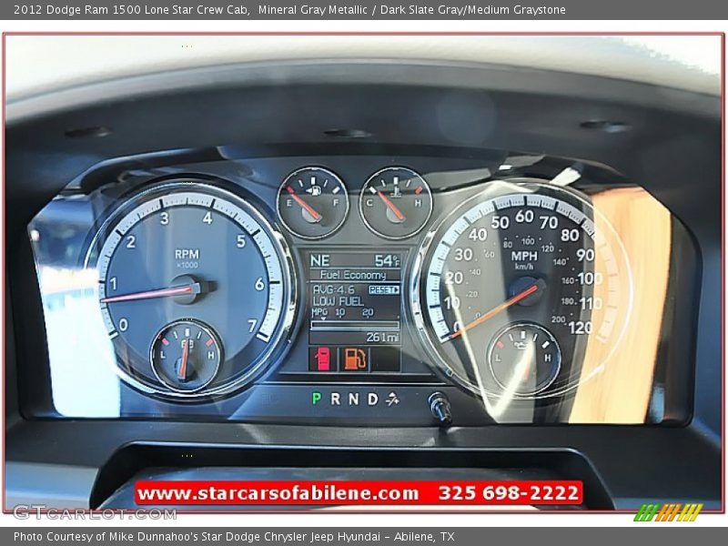 Mineral Gray Metallic / Dark Slate Gray/Medium Graystone 2012 Dodge Ram 1500 Lone Star Crew Cab