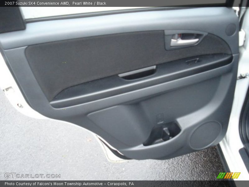 Pearl White / Black 2007 Suzuki SX4 Convenience AWD