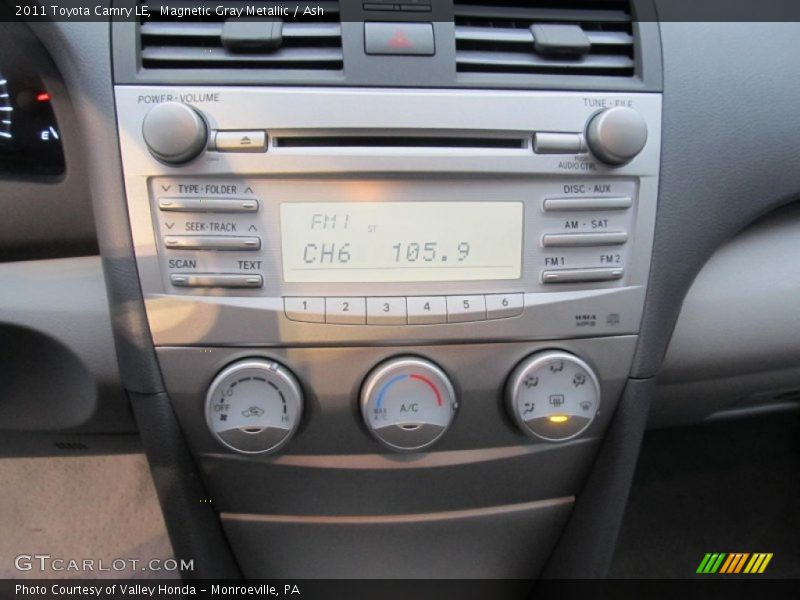 Magnetic Gray Metallic / Ash 2011 Toyota Camry LE