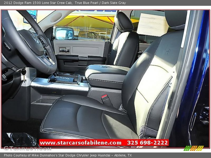 True Blue Pearl / Dark Slate Gray 2012 Dodge Ram 1500 Lone Star Crew Cab