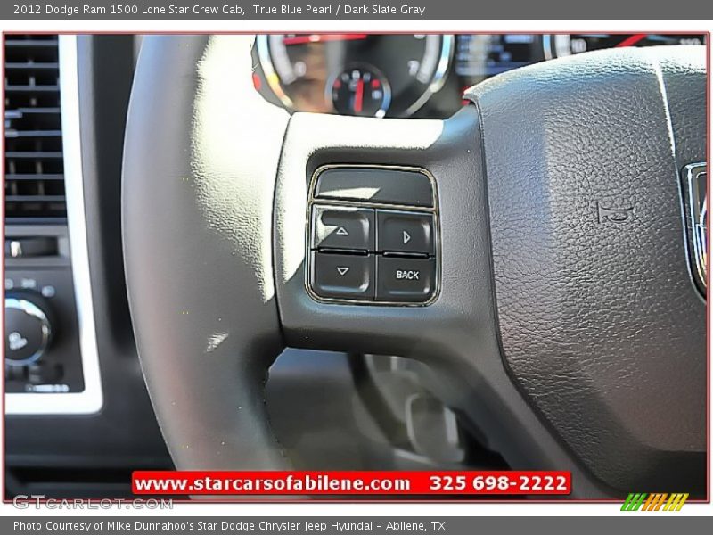 True Blue Pearl / Dark Slate Gray 2012 Dodge Ram 1500 Lone Star Crew Cab