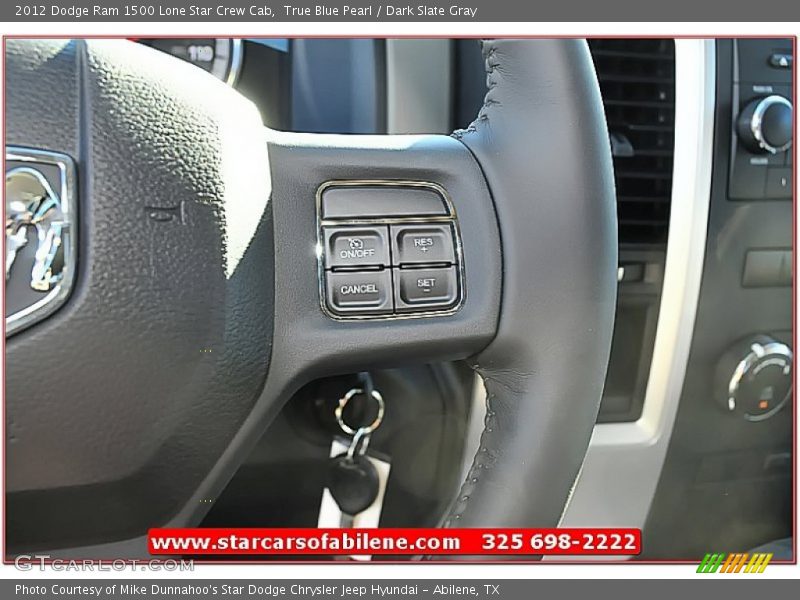 True Blue Pearl / Dark Slate Gray 2012 Dodge Ram 1500 Lone Star Crew Cab