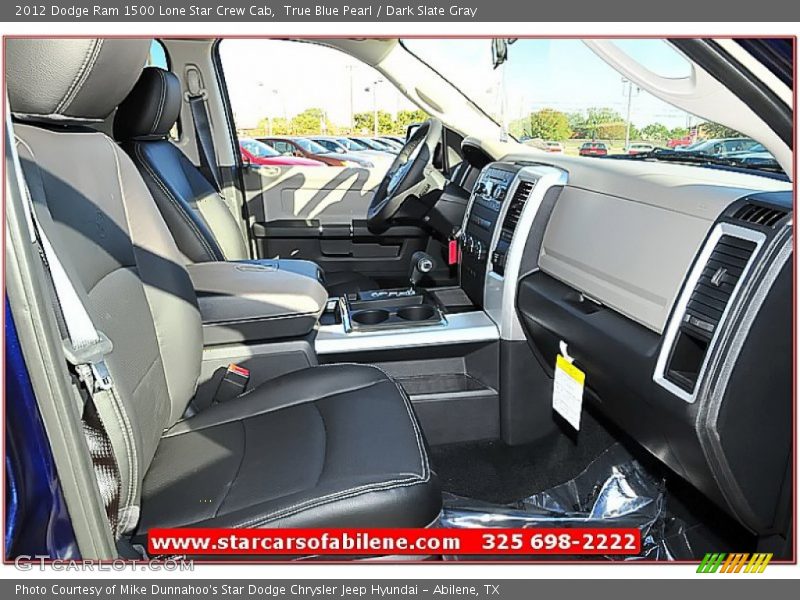 True Blue Pearl / Dark Slate Gray 2012 Dodge Ram 1500 Lone Star Crew Cab