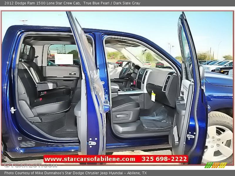 True Blue Pearl / Dark Slate Gray 2012 Dodge Ram 1500 Lone Star Crew Cab