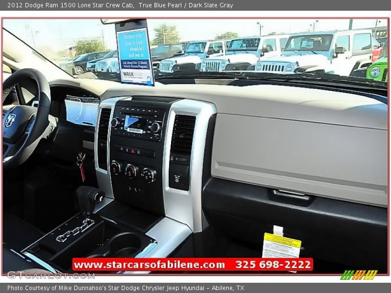 True Blue Pearl / Dark Slate Gray 2012 Dodge Ram 1500 Lone Star Crew Cab