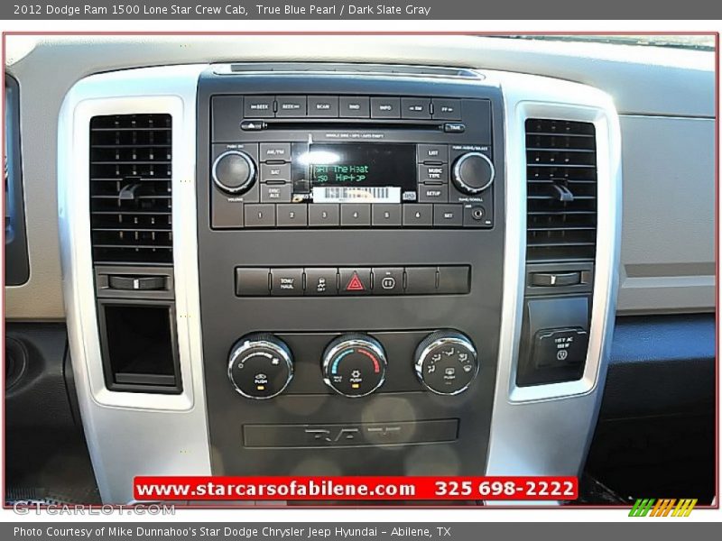 True Blue Pearl / Dark Slate Gray 2012 Dodge Ram 1500 Lone Star Crew Cab
