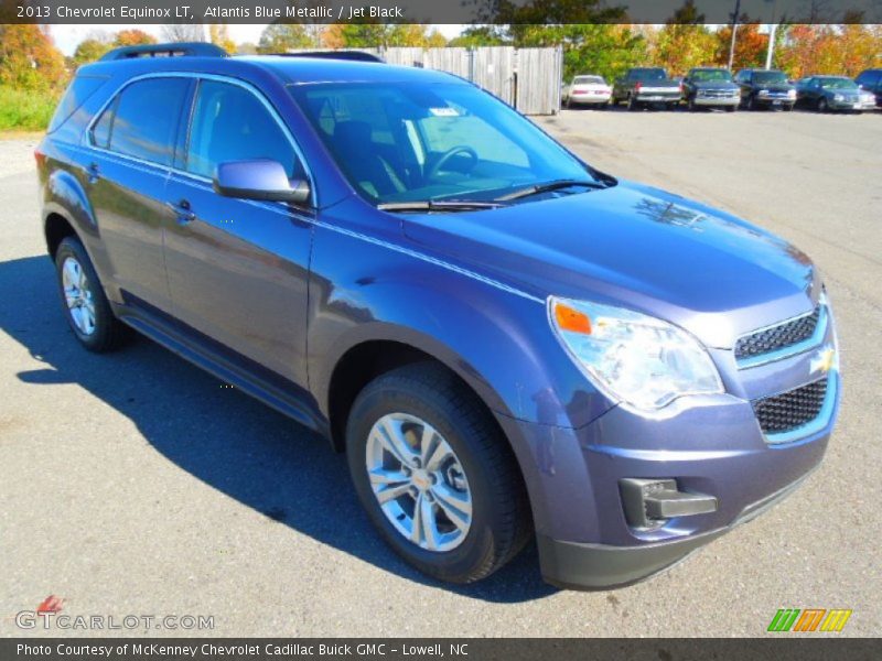 Atlantis Blue Metallic / Jet Black 2013 Chevrolet Equinox LT