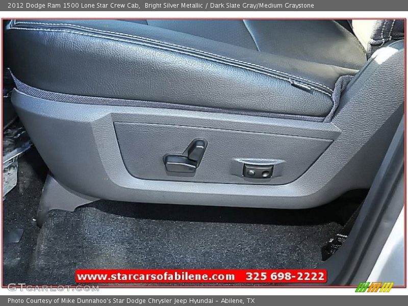 Bright Silver Metallic / Dark Slate Gray/Medium Graystone 2012 Dodge Ram 1500 Lone Star Crew Cab