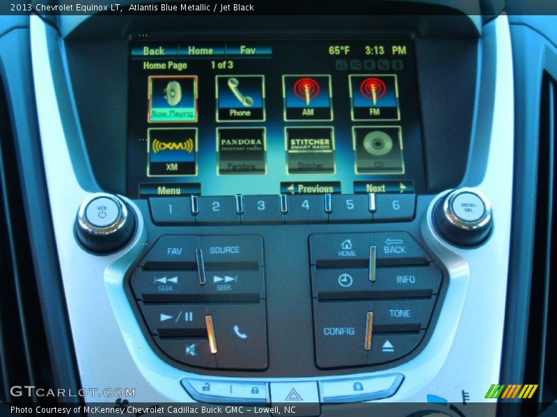 Atlantis Blue Metallic / Jet Black 2013 Chevrolet Equinox LT