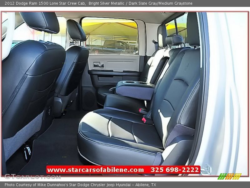 Bright Silver Metallic / Dark Slate Gray/Medium Graystone 2012 Dodge Ram 1500 Lone Star Crew Cab