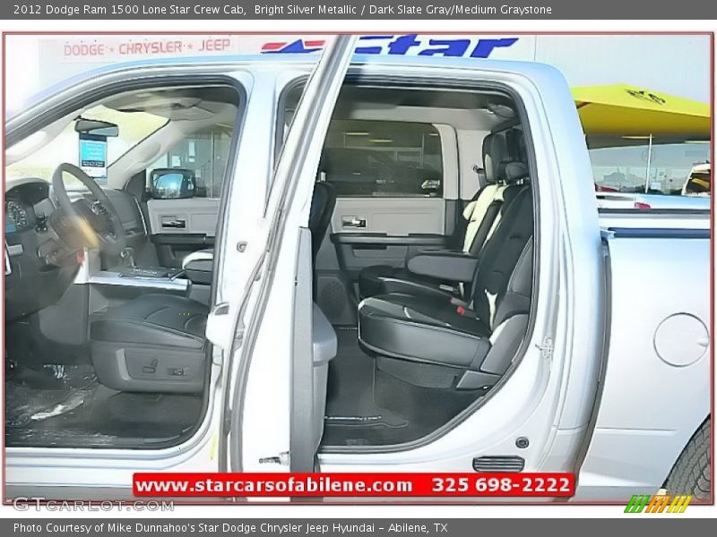 Bright Silver Metallic / Dark Slate Gray/Medium Graystone 2012 Dodge Ram 1500 Lone Star Crew Cab