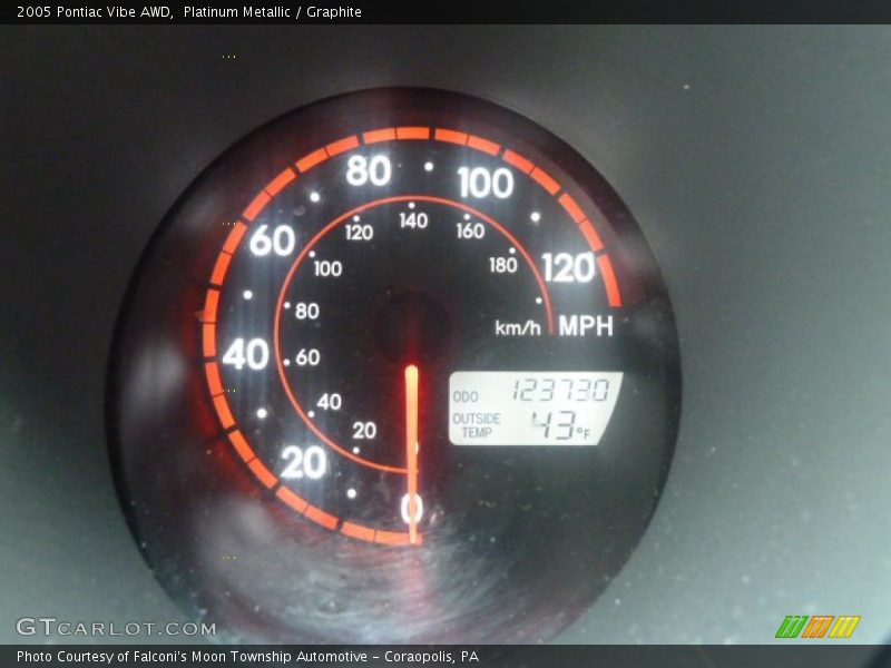 Platinum Metallic / Graphite 2005 Pontiac Vibe AWD