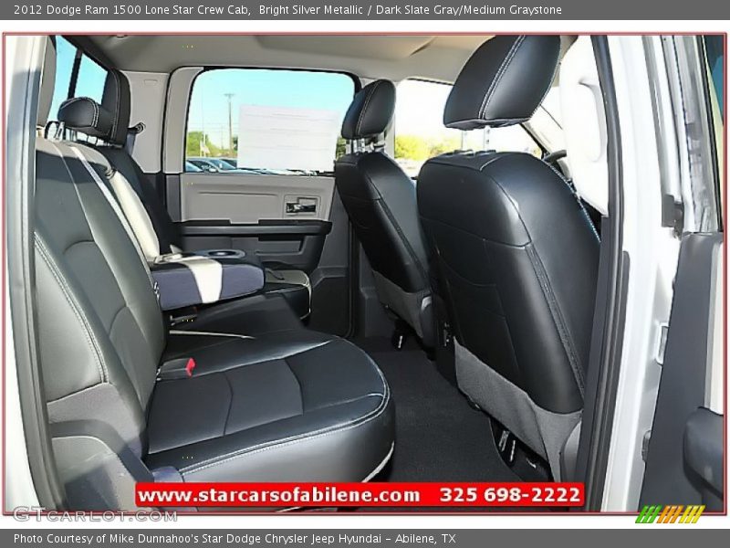 Bright Silver Metallic / Dark Slate Gray/Medium Graystone 2012 Dodge Ram 1500 Lone Star Crew Cab