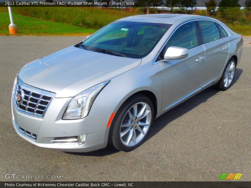 Radiant Silver Metallic / Shale/Cocoa 2013 Cadillac XTS Premium FWD