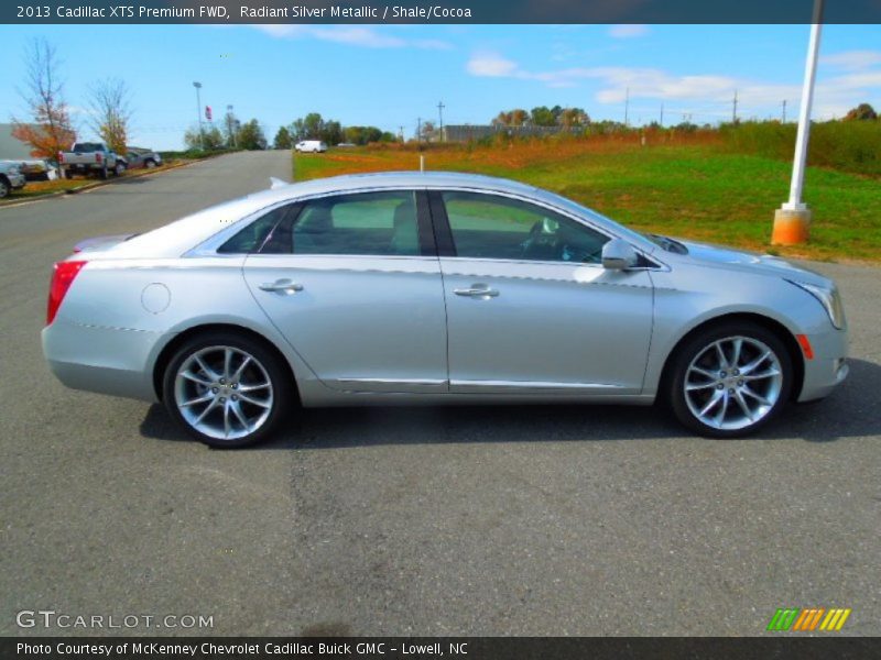 Radiant Silver Metallic / Shale/Cocoa 2013 Cadillac XTS Premium FWD