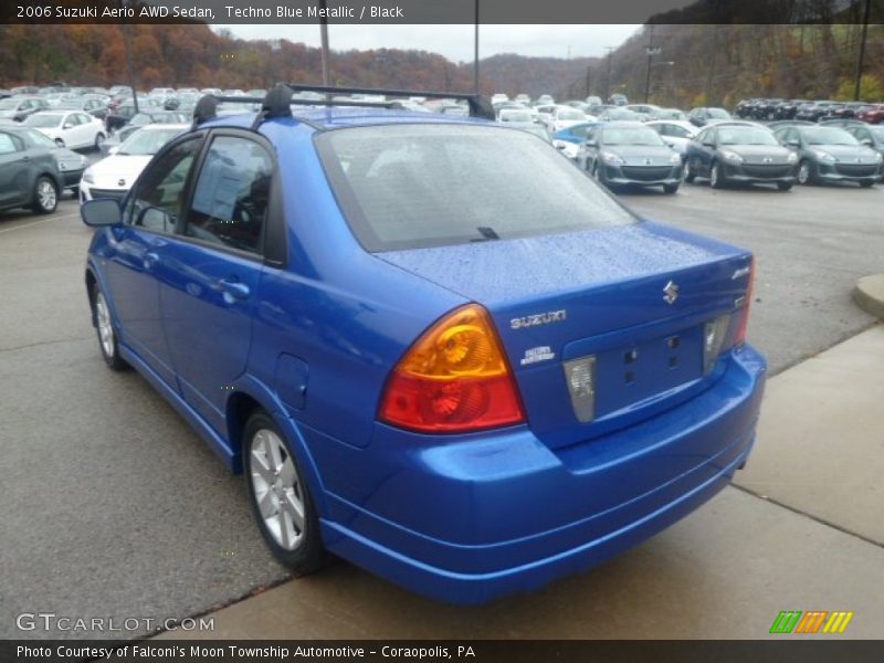 Techno Blue Metallic / Black 2006 Suzuki Aerio AWD Sedan