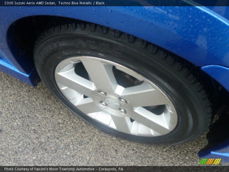 Techno Blue Metallic / Black 2006 Suzuki Aerio AWD Sedan