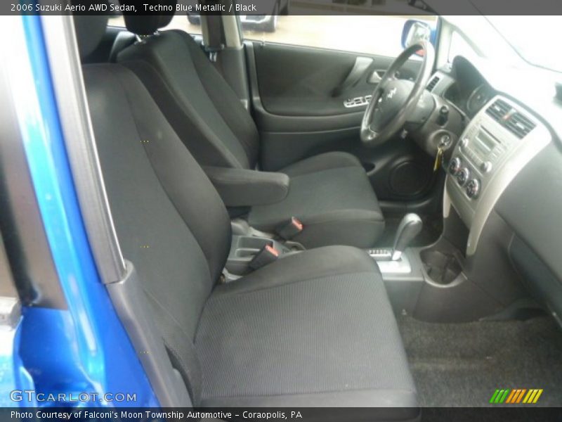 Techno Blue Metallic / Black 2006 Suzuki Aerio AWD Sedan